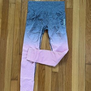 Gymshark OG Ombre Seamless Leggings - Peach Pink/Charcoal